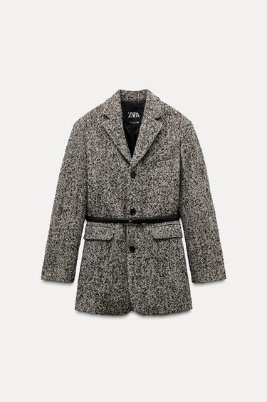 BELTED OVERSIZE BLAZER ZW COLLECTION - Brown by Zara
