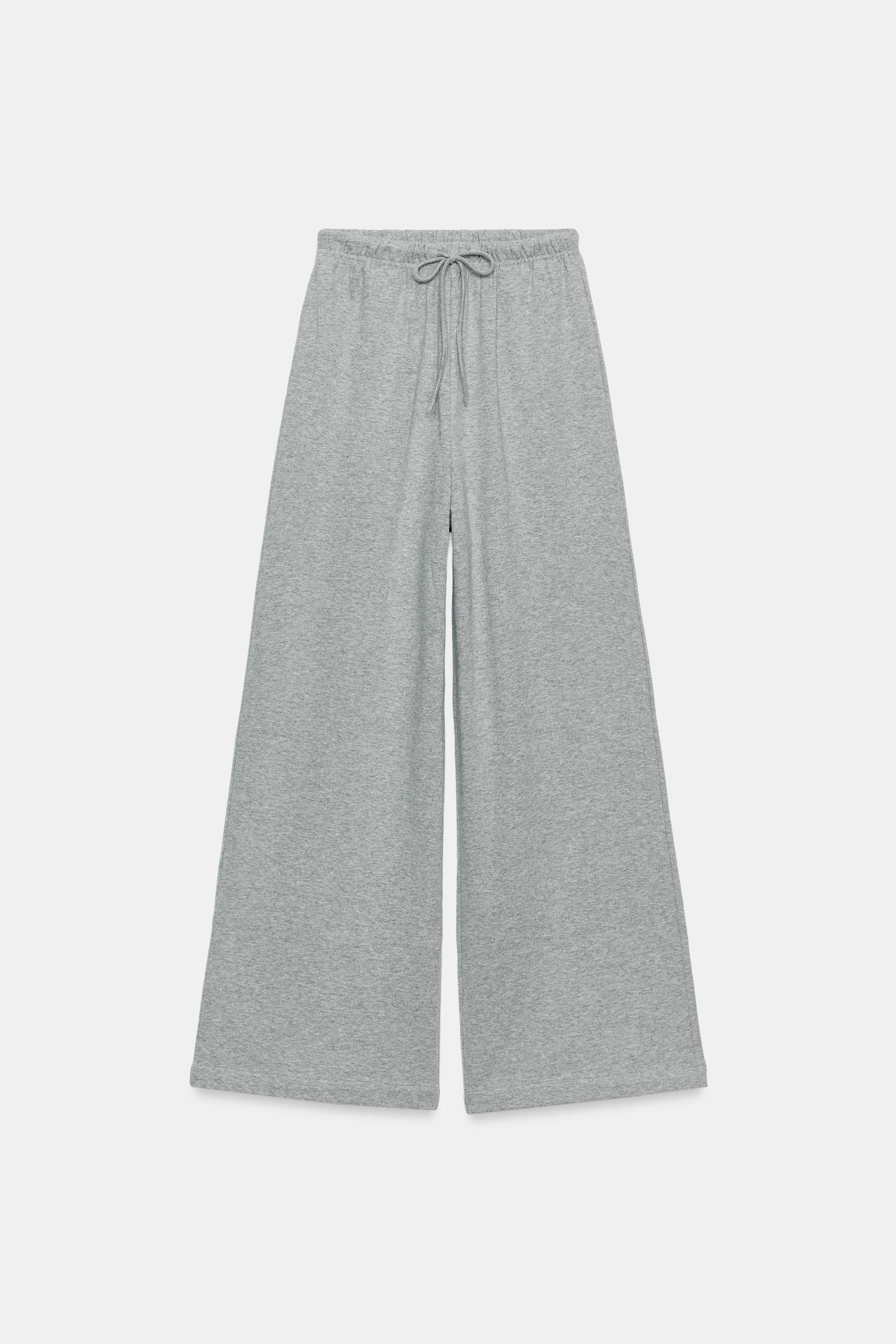 Женские брюки Zara WIDE FLOWY PANTS — фото 7