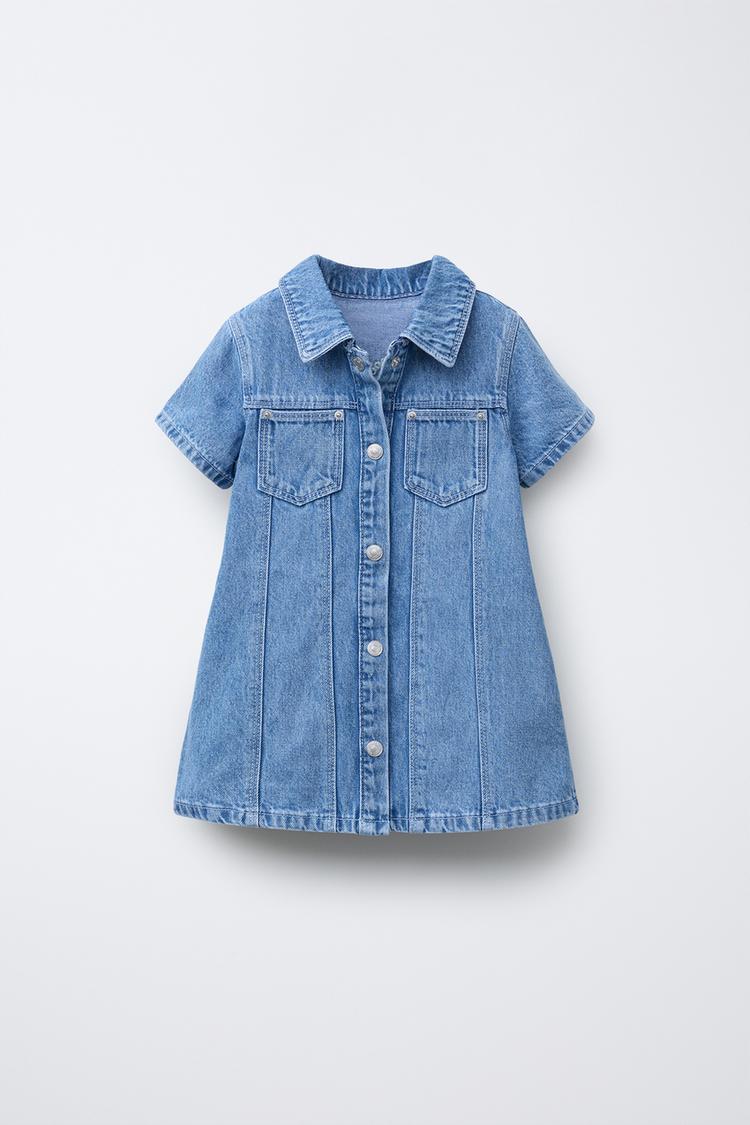 Boys Shirt 14 Year Dress Jeans Shirt A-line Denim Shirt Dress
