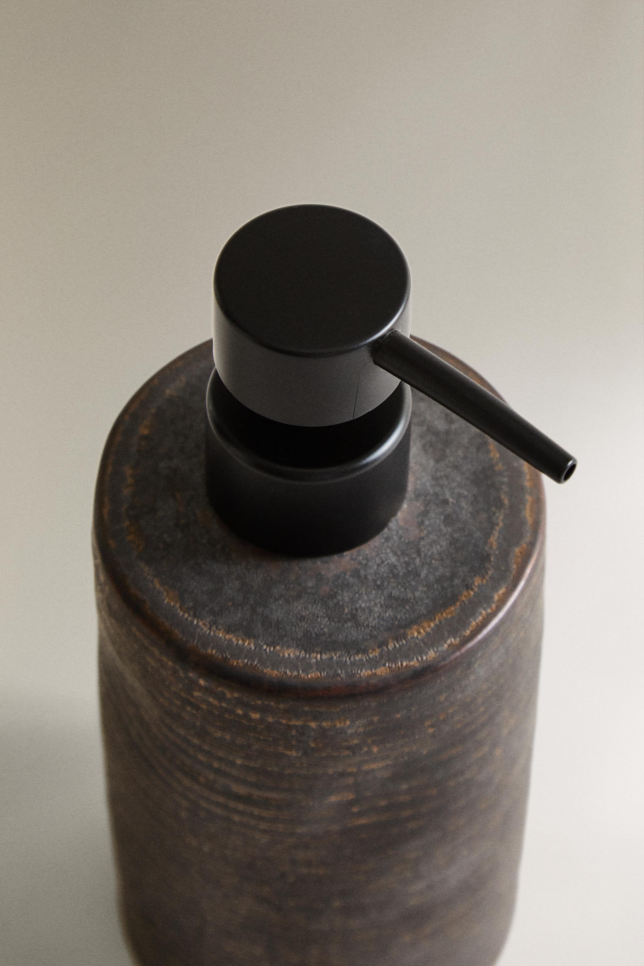 BLACK CERAMIC SOAP DISPENSER - Black | ZARA United States