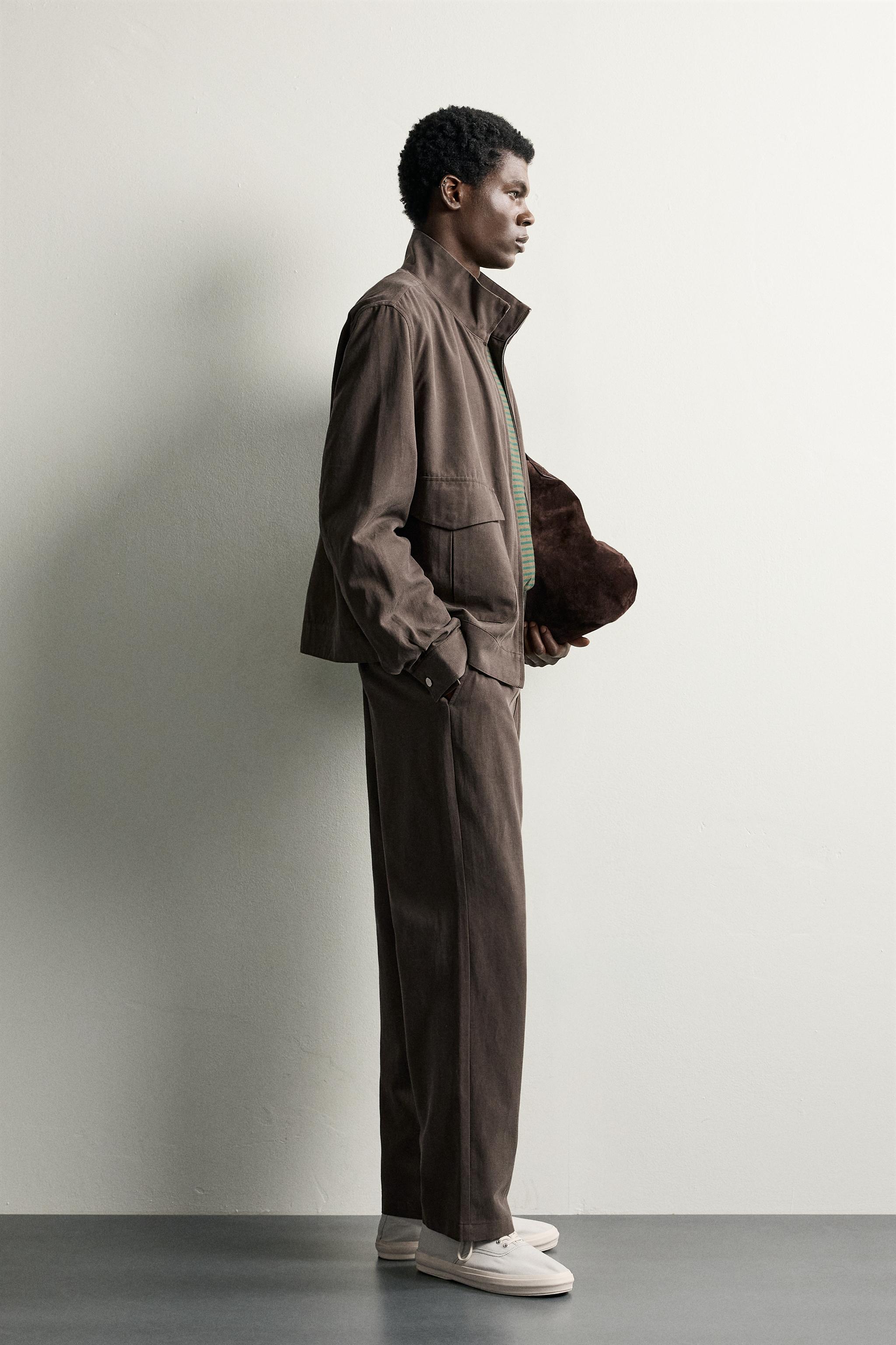Zara CEPLİ REGULAR FIT İNCE CEKET görsel 4