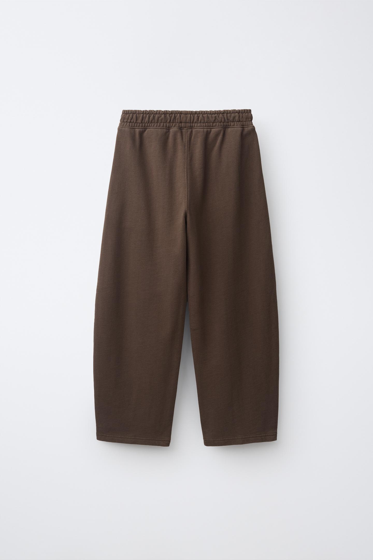 Детский комплект Zara Plain Sweatshirt and Balloon Pants Set, цвет: Коричневый — фото 5