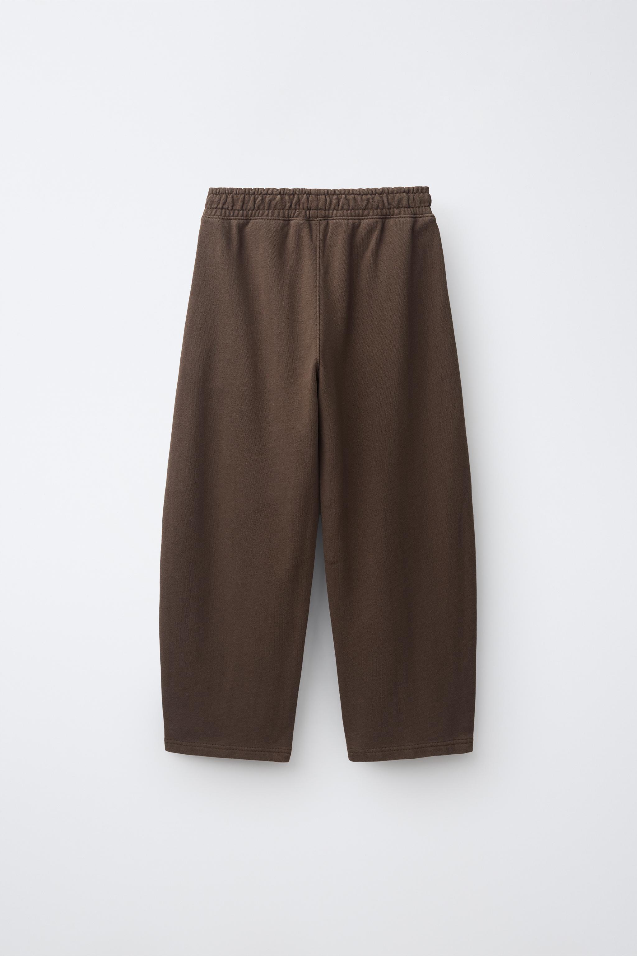 Детские свитеры Zara SOLID BALLOON-FIT SWEATSHIRT AND PANTS SET — фото 5