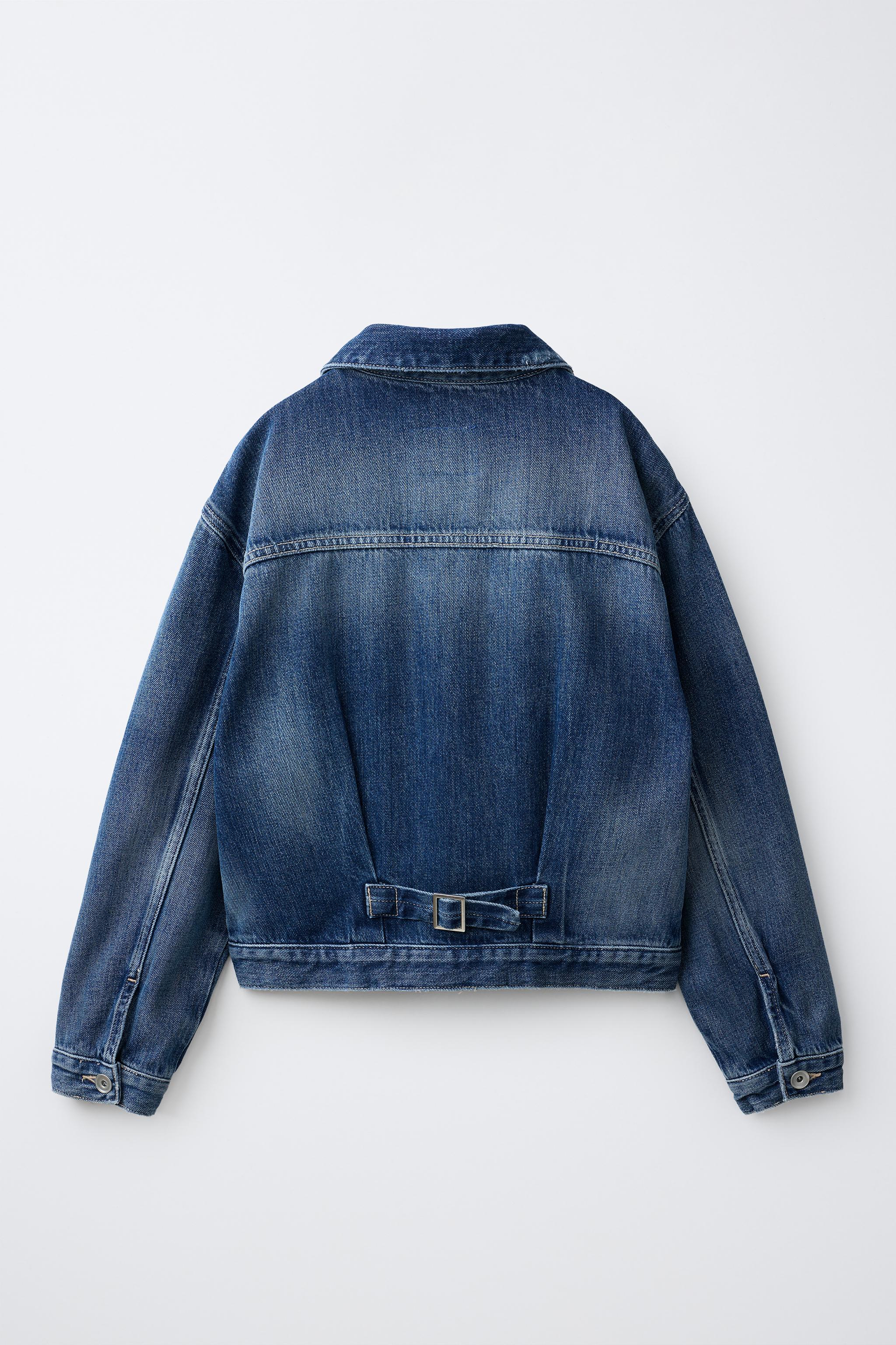 BLOUSON DENIM BOUCLE