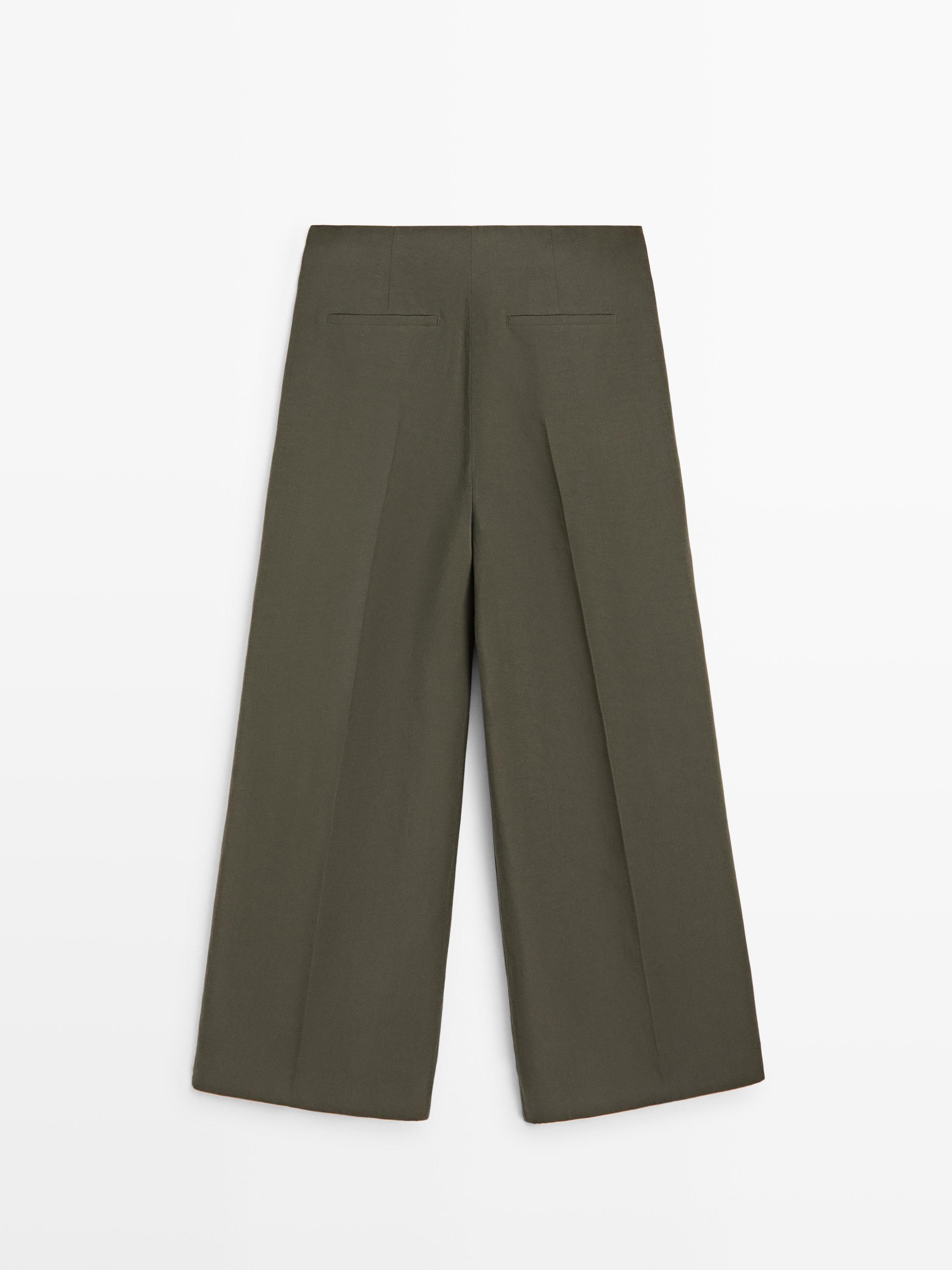 Pantalon wide leg à pinces
