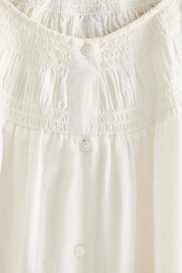 CHEMISE DE NUIT MANCHES COURTES - Écru de Zara - Image 2