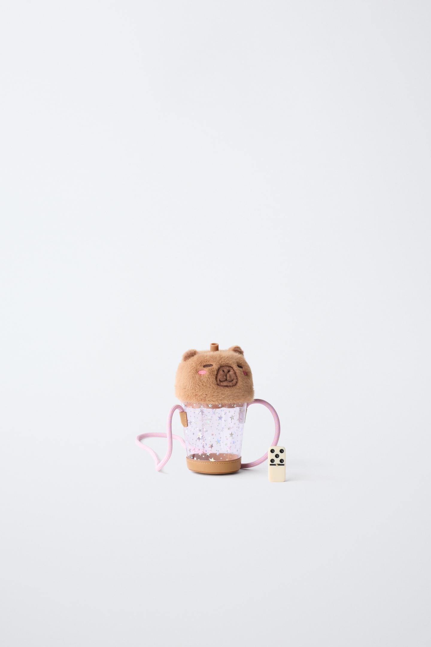 Детская сумка Zara Capybara Capyfun© Crossbody, цвет: Коричневый — фото 6
