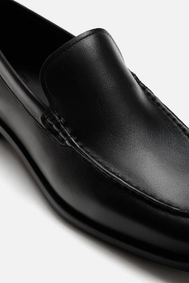 SMART LEATHER LOAFERS - Black by Zara - Image 2