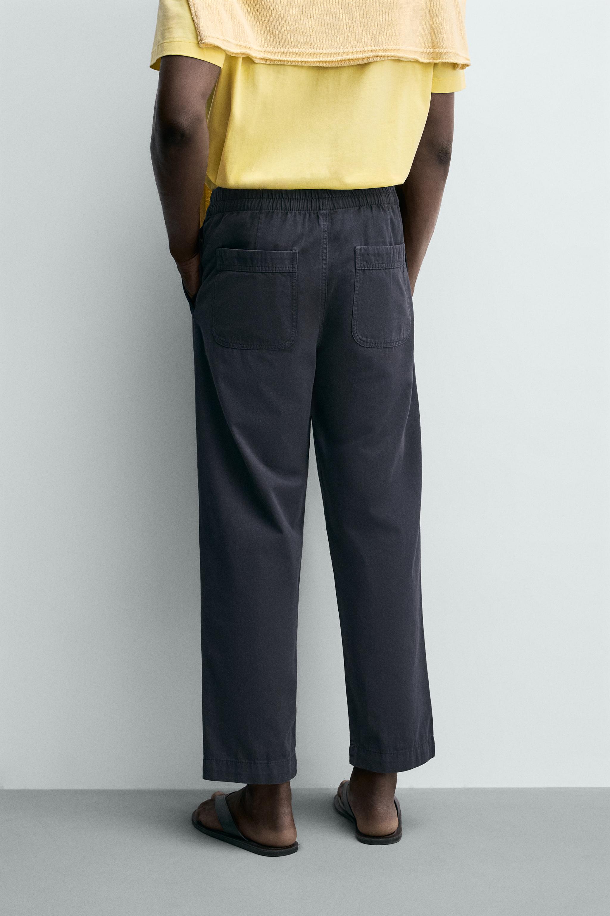 RELAXED FIT COTTON PANTS