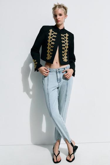 JEANS FUSEAU ZW COLLECTION - Azul de Zara