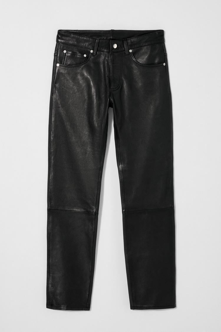 PANTALONI IN PELLE BOBBY GILLESPIE X ZARA Nero ZARA Italia Italy