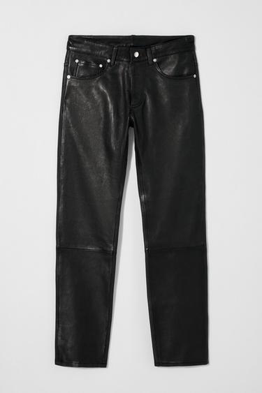 LEATHER TROUSERS BOBBY GILLESPIE X ZARA - Black by Zara