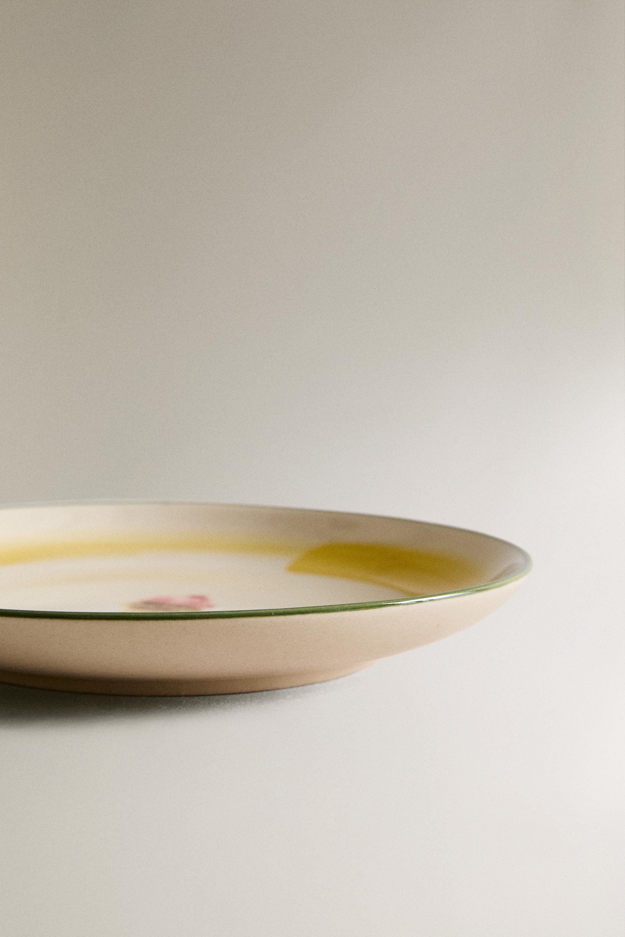 STONEWARE ICE CREAM DESSERT PLATE