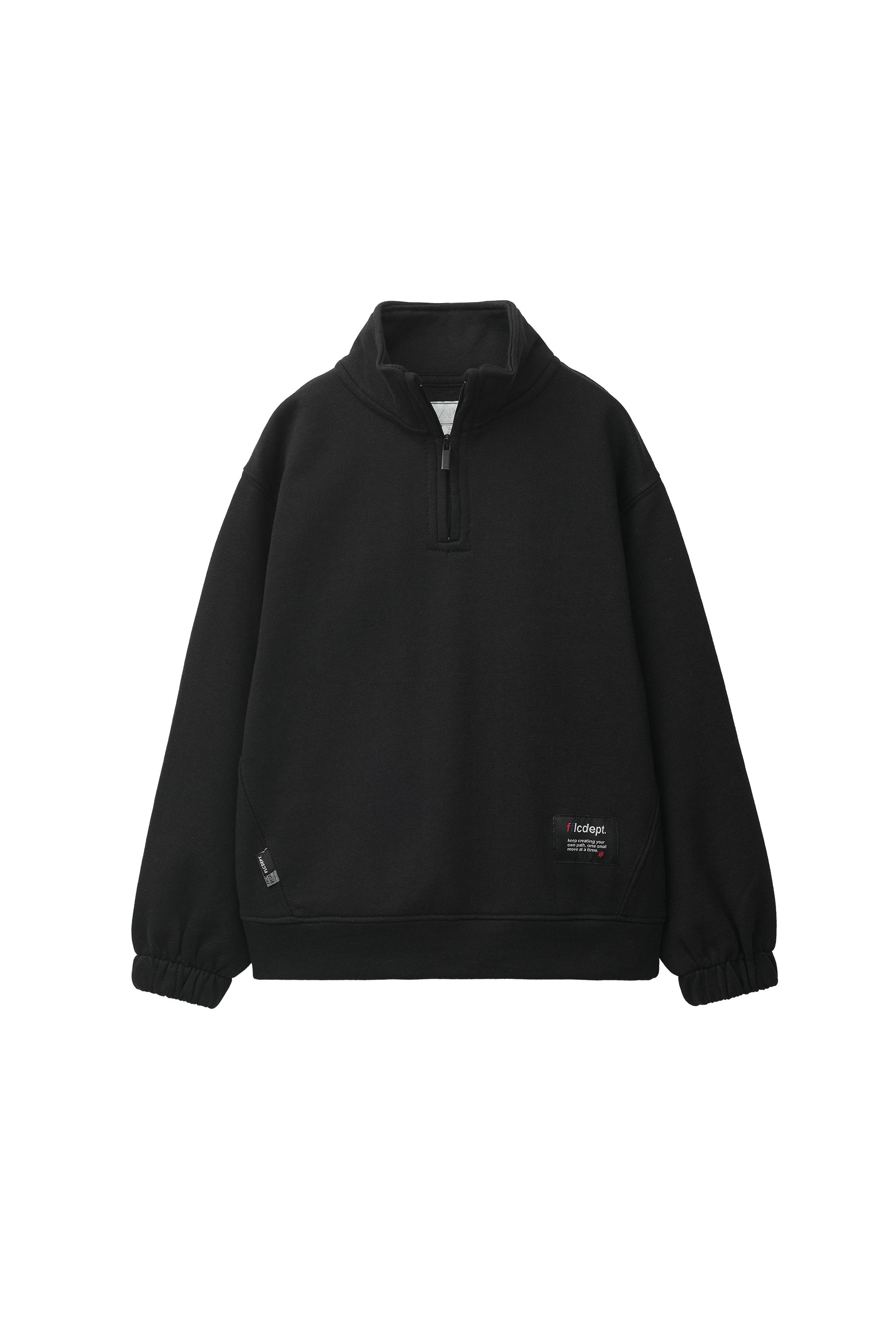 SWEATSHIRT WITH LABEL APPLIQUÉ - Black | ZARA South Africa