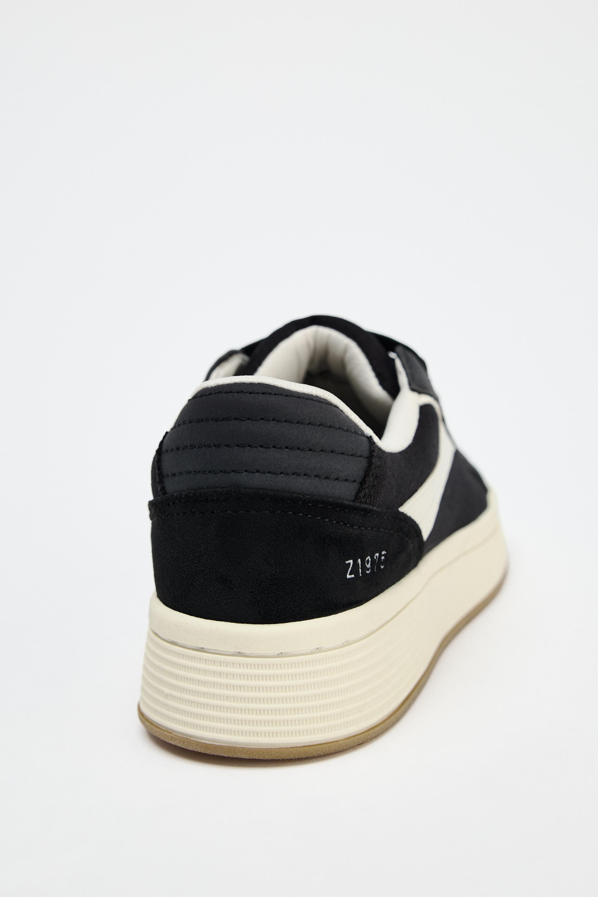 COLOR-BLOCK SNEAKERS - Black | ZARA United States