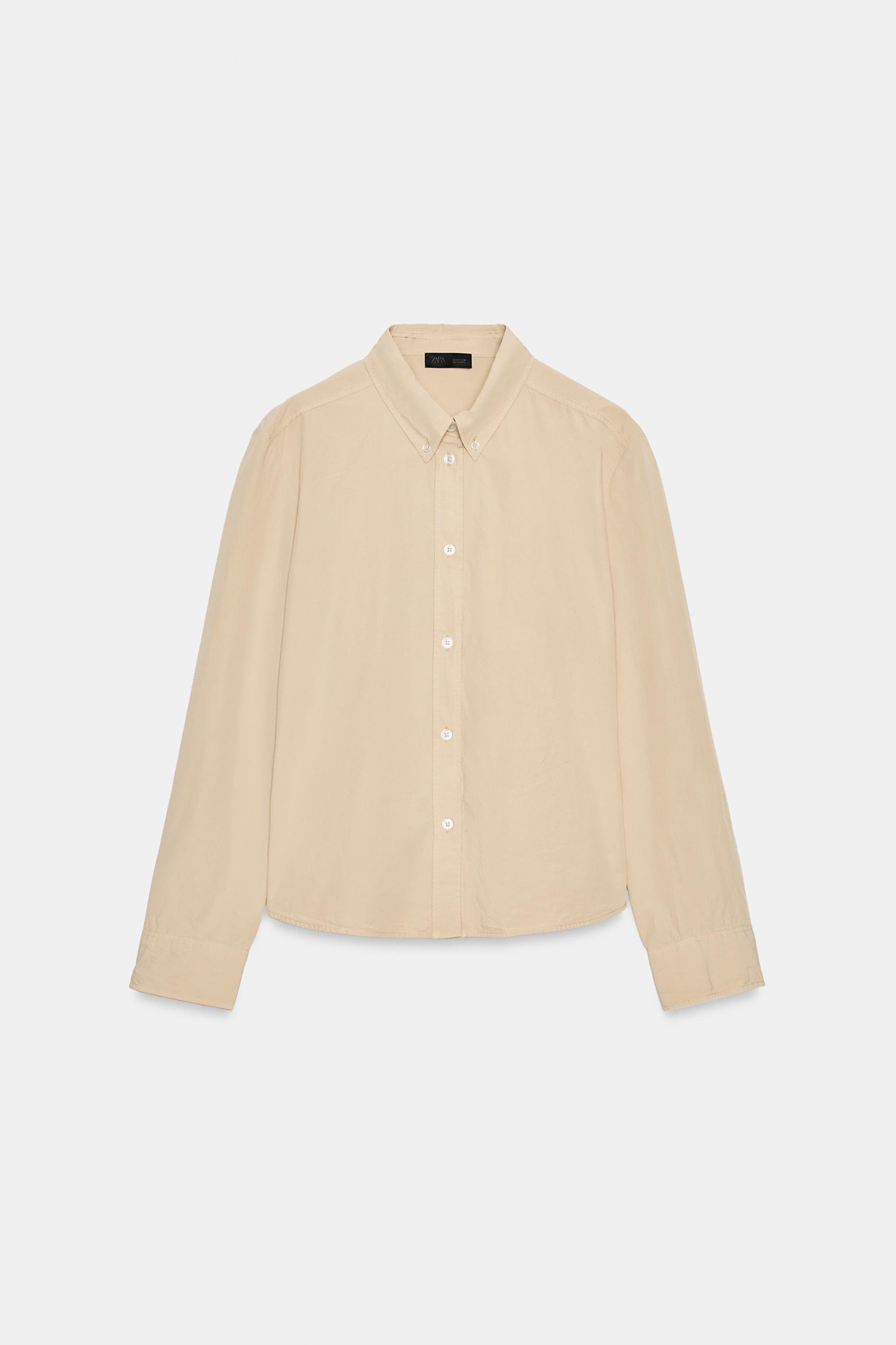 CHEMISE EN POPELINE LAVÉE