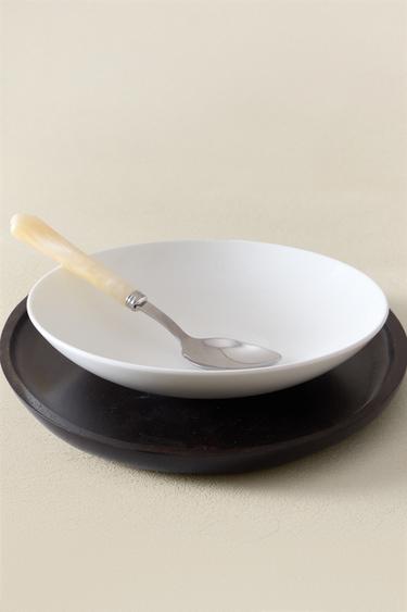 ASSIETTE CREUSE PORCELAINE BONE CHINA - Blanc de Zara - Image 5