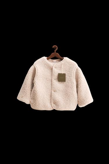 ZARA TIMELESS – JACKE AUS LAMMFELLIMITAT - Cremefarben von Zara - Bild 0