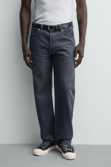 STRAIGHT-LEG JEANS - Indigo by Zara