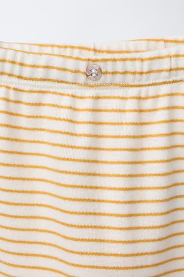 STRIPED LEGGINGS - Ochre by Zara - Image 2
