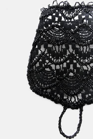GANTS EN DENTELLE À DÉTAILS FANTAISIE - Noir de Zara - Image 2