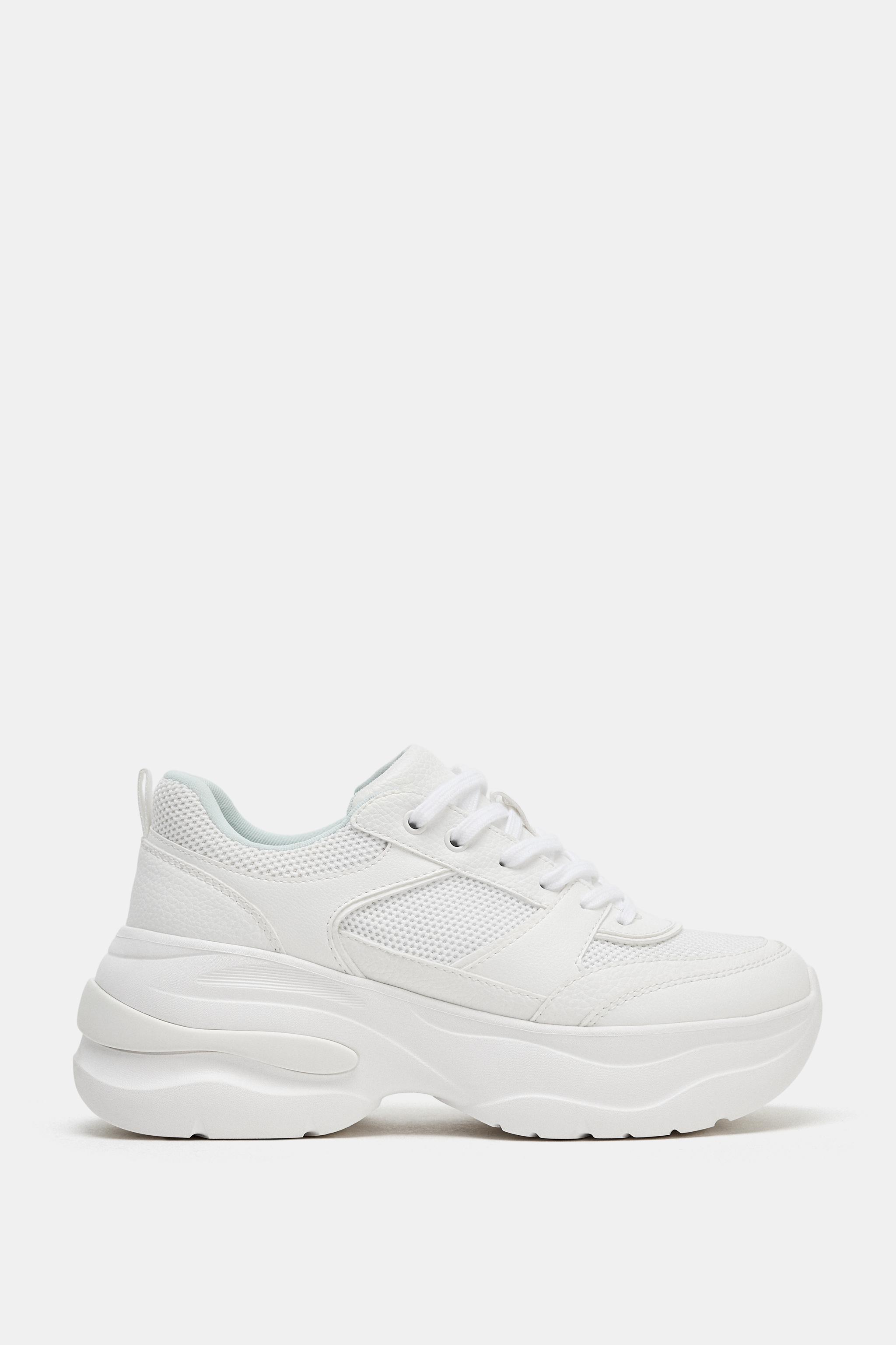 プラットフォームスニーカー - ホワイト | ZARA Japan / 日本