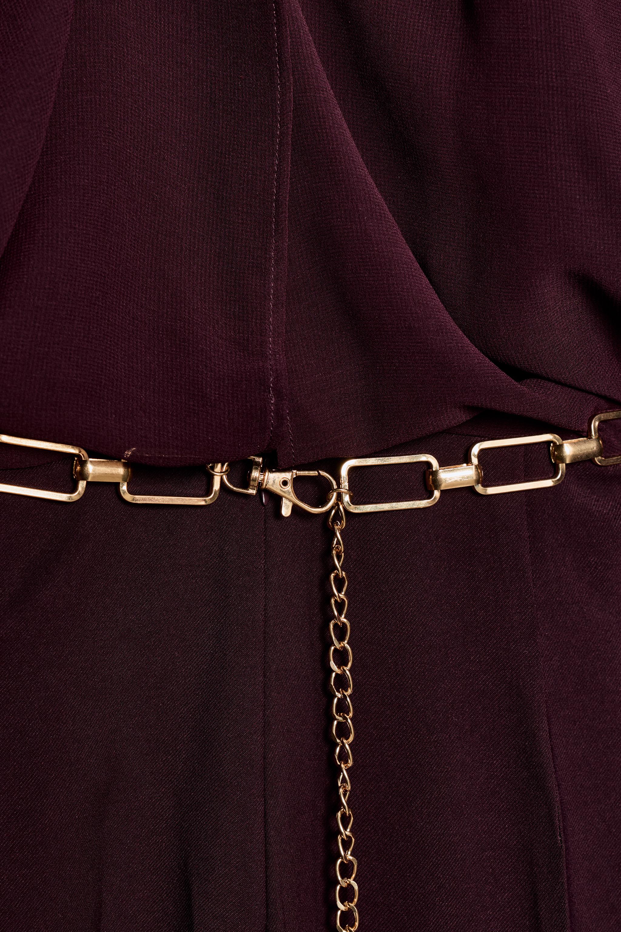 CAPE SLEEVE BELTED JUMPSUIT