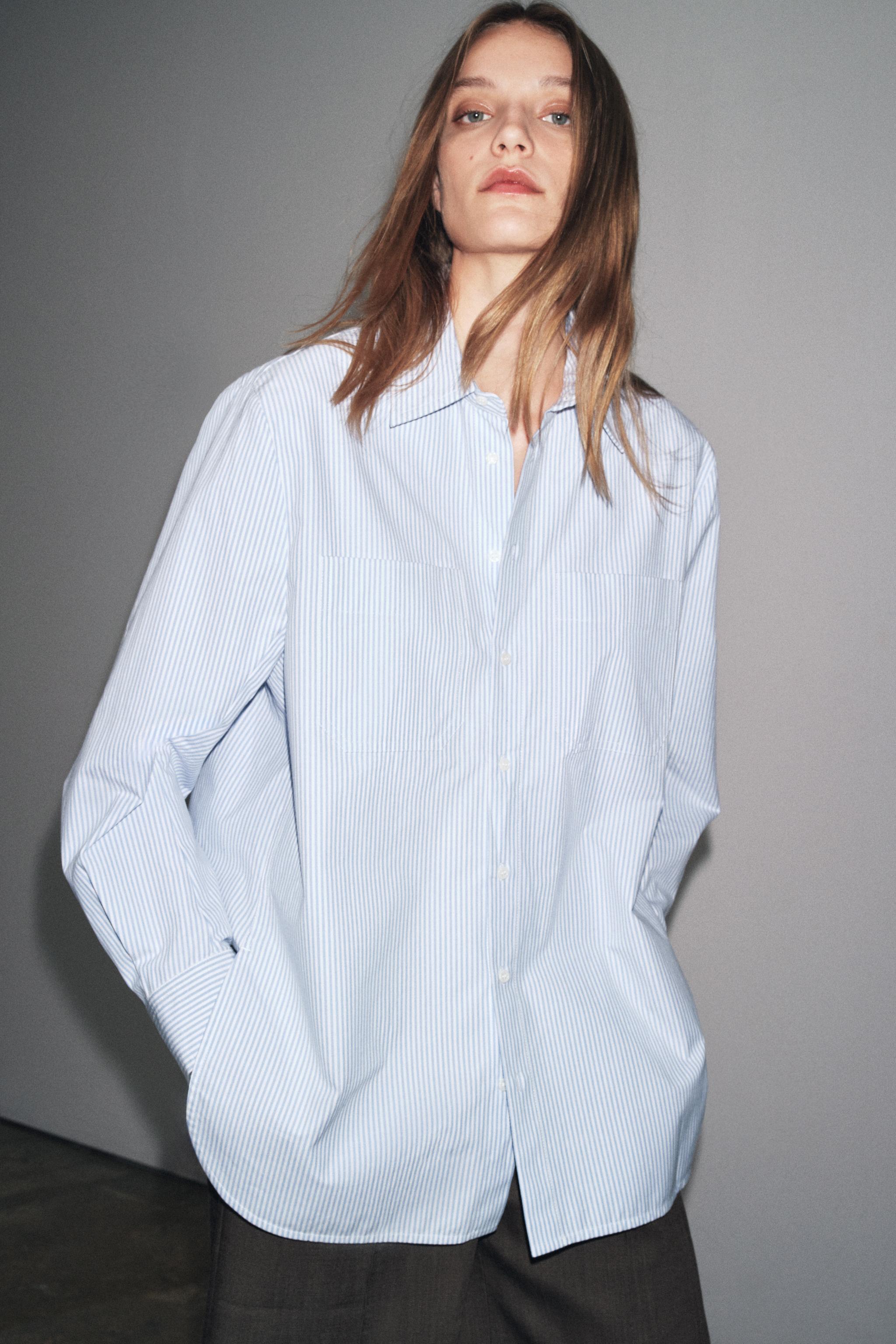 トップス marusma ZW COLLECTION STRIPED POCKET SHIRT - striped | ZARA United