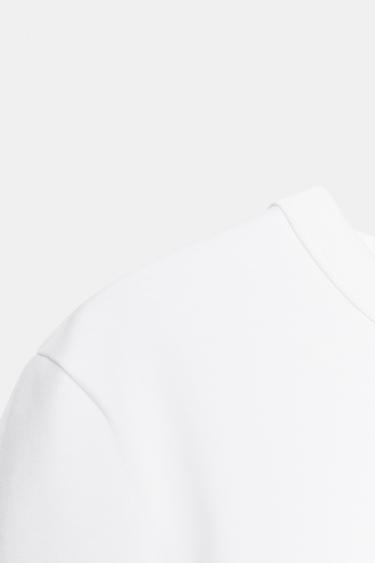 INTERLOCK LONG SLEEVE T-SHIRT - White by Zara - Image 4