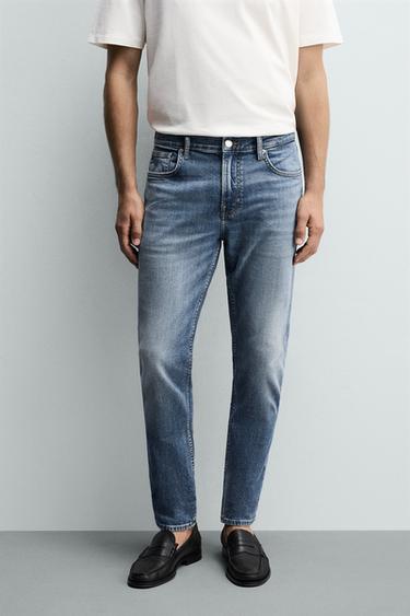 Zara BASIC SLIM FIT JEANS - Blue