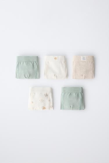 Zara 2-6 YEARS / FIVE-PACK PUPPY PRINT BOXER BRIEFS - Multicolored