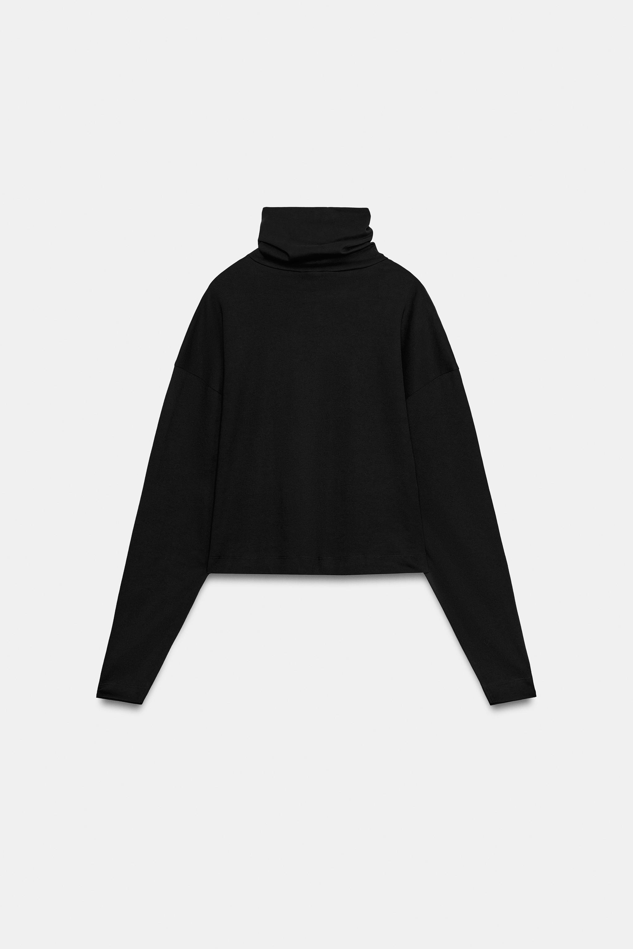 INTERLOCK HIGH NECK T-SHIRT