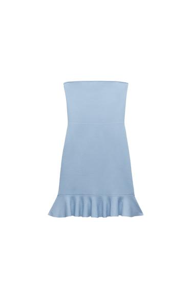 RUFFLED KNIT DRESS