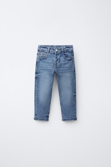 DENIM STRAIGHT COMFORT - Azul medio de Zara