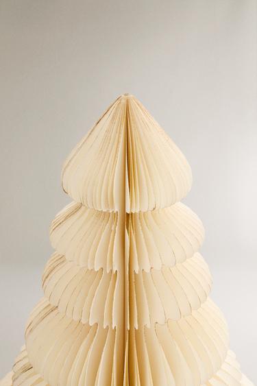 SAPIN NOËL PAPIER LUMINEUX SOL (100 cm) - Blanc de Zara - Image 2
