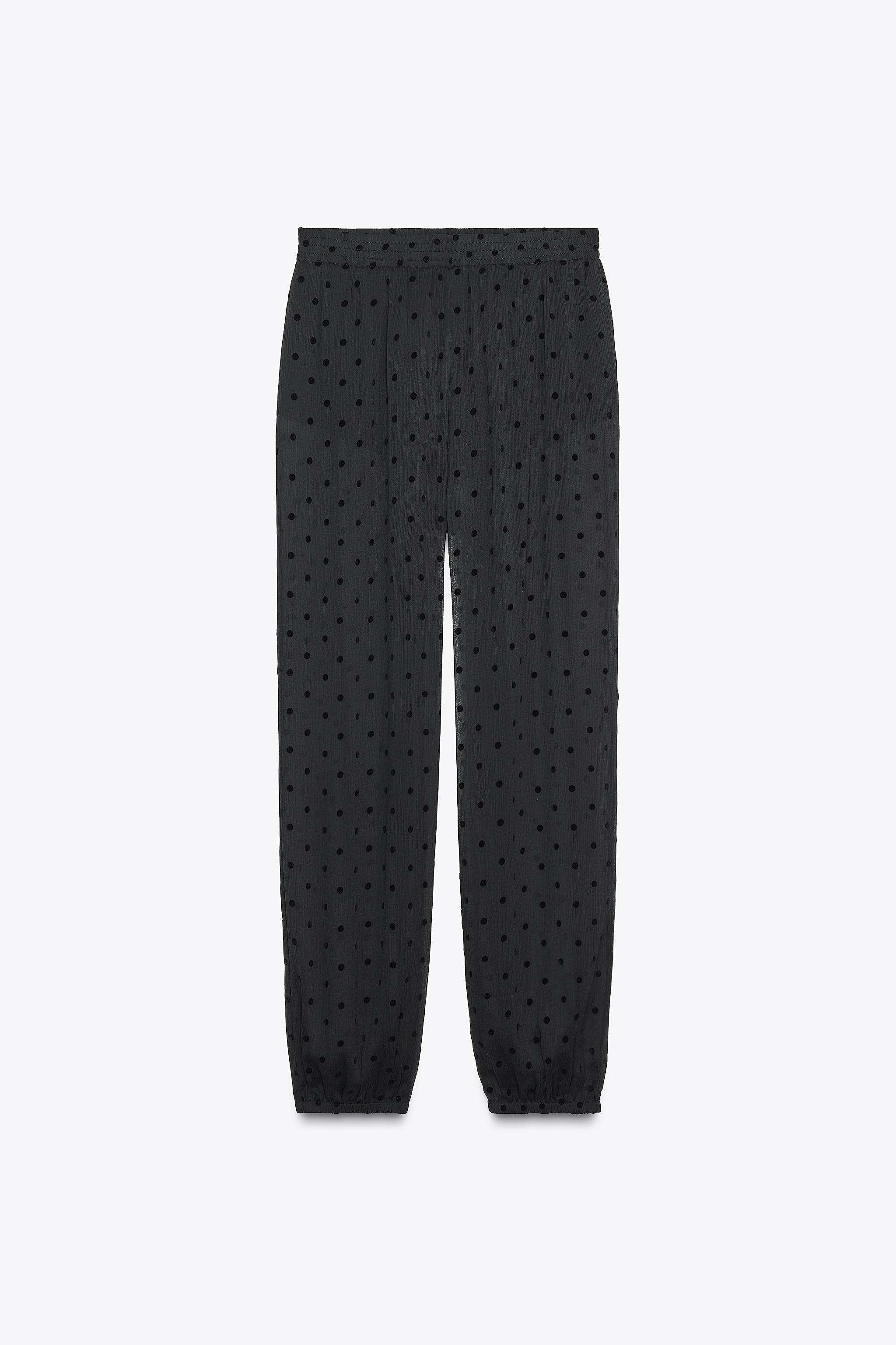 PANTALON BOUFFANT À POIS