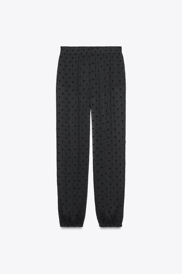 POLKA DOT BALLOON TROUSERS - Black by Zara - Image 3