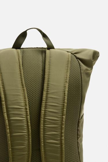 SAC À DOS TECHNIQUE CONTRASTE - Vert kaki de Zara - Image 2