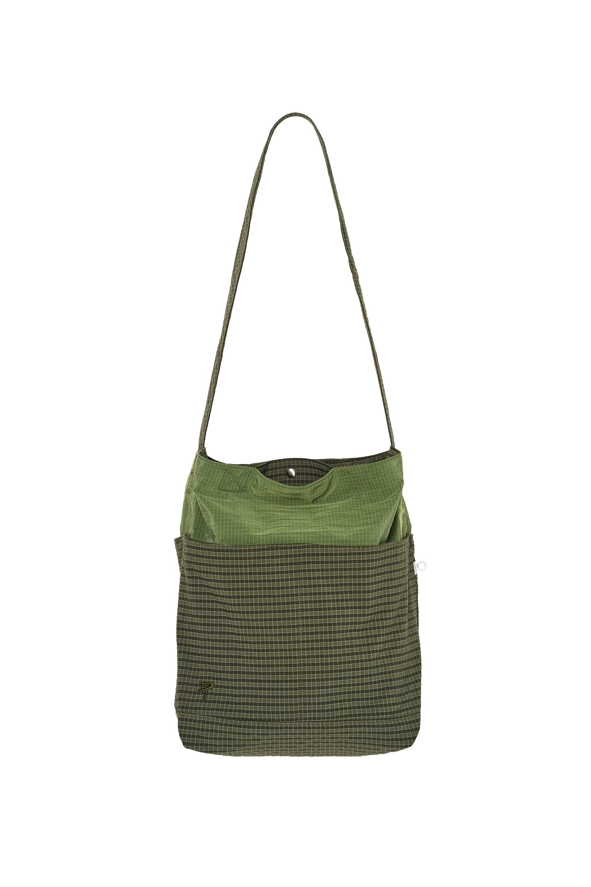 FABRIC SHOPPER BAG — Green