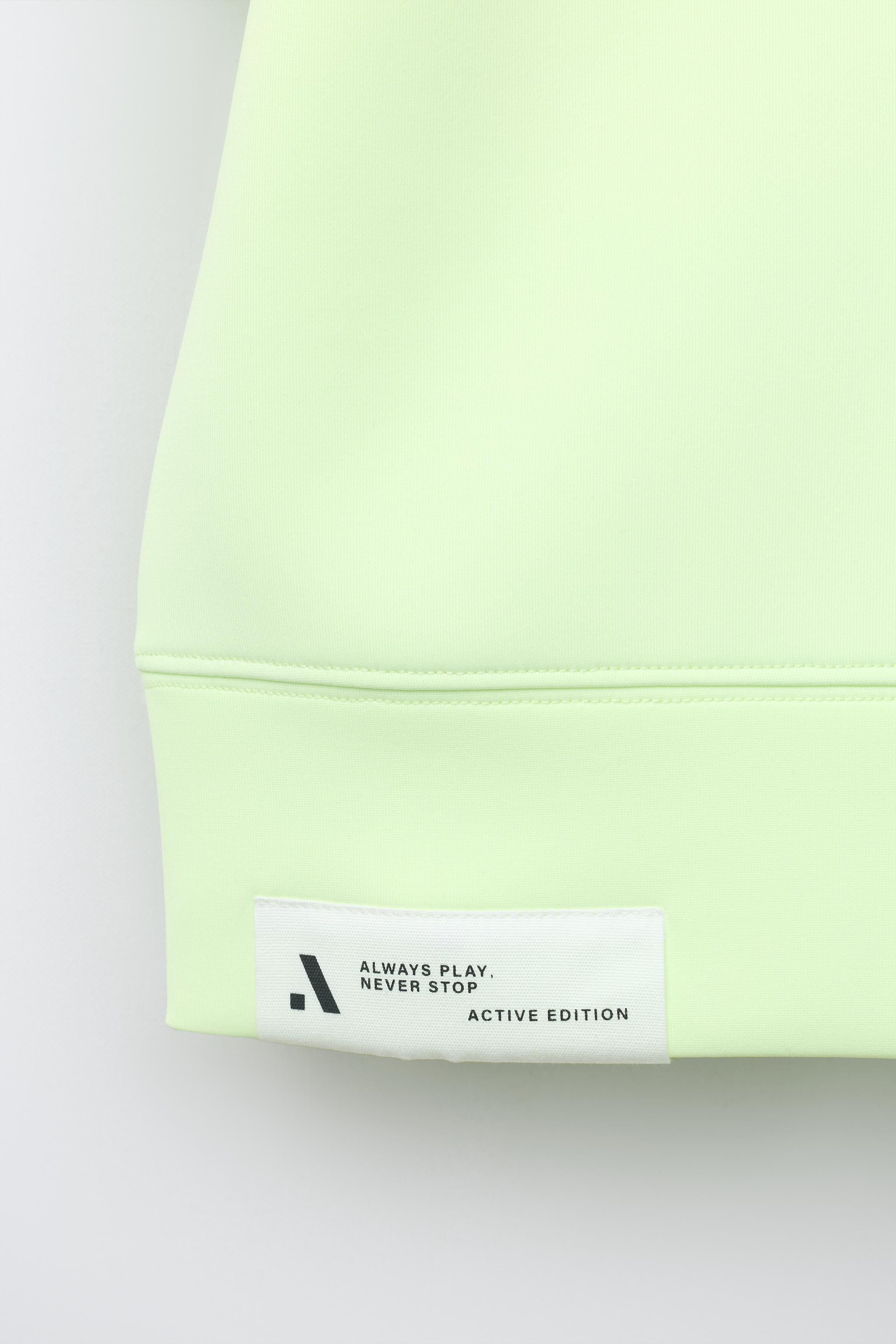 Zara NEON SPORTY NEOPRENE T-SHIRT — фото 4