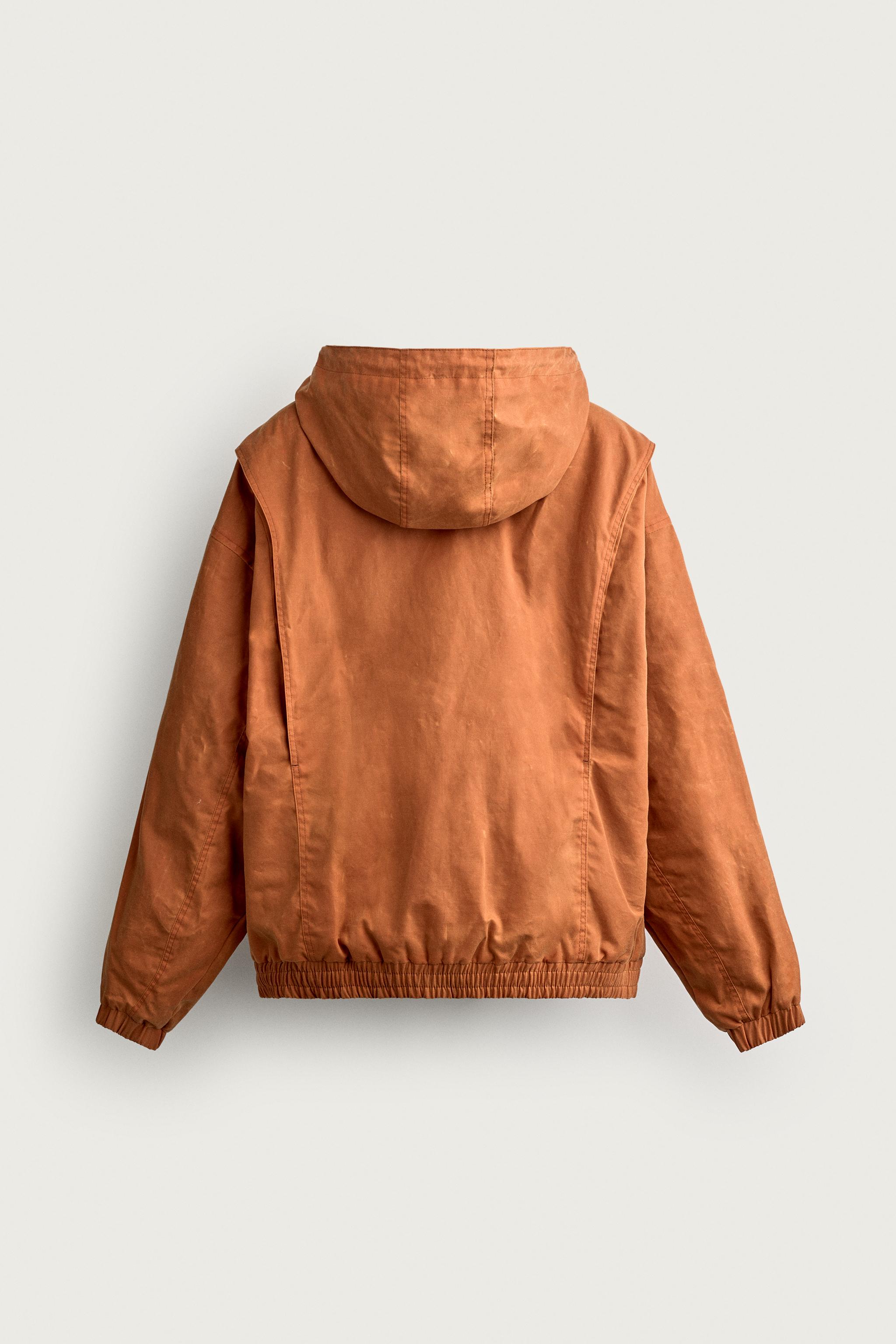 WAXED-EFFECT RELAXED FIT JACKET