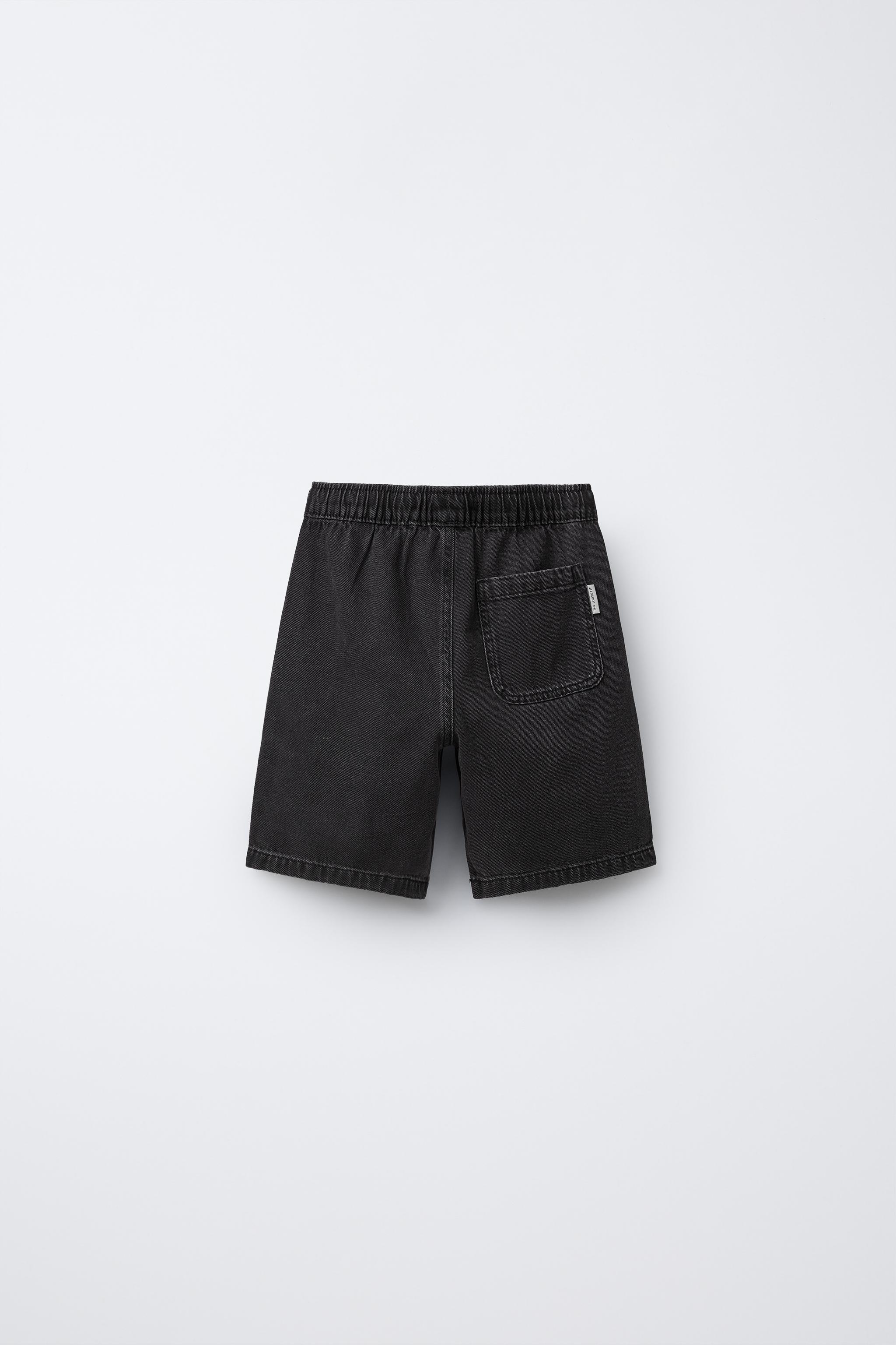 LOOSE DENIM BERMUDA SHORTS