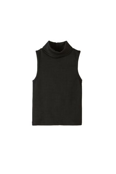 PLAIN RIBBED HALTER TOP