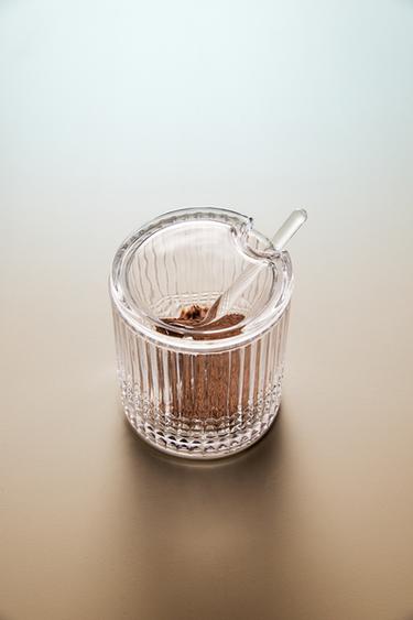 SUCRIER VERRE RELIEF GÉOMÉTRIQUE - Transparent de Zara - Image 5