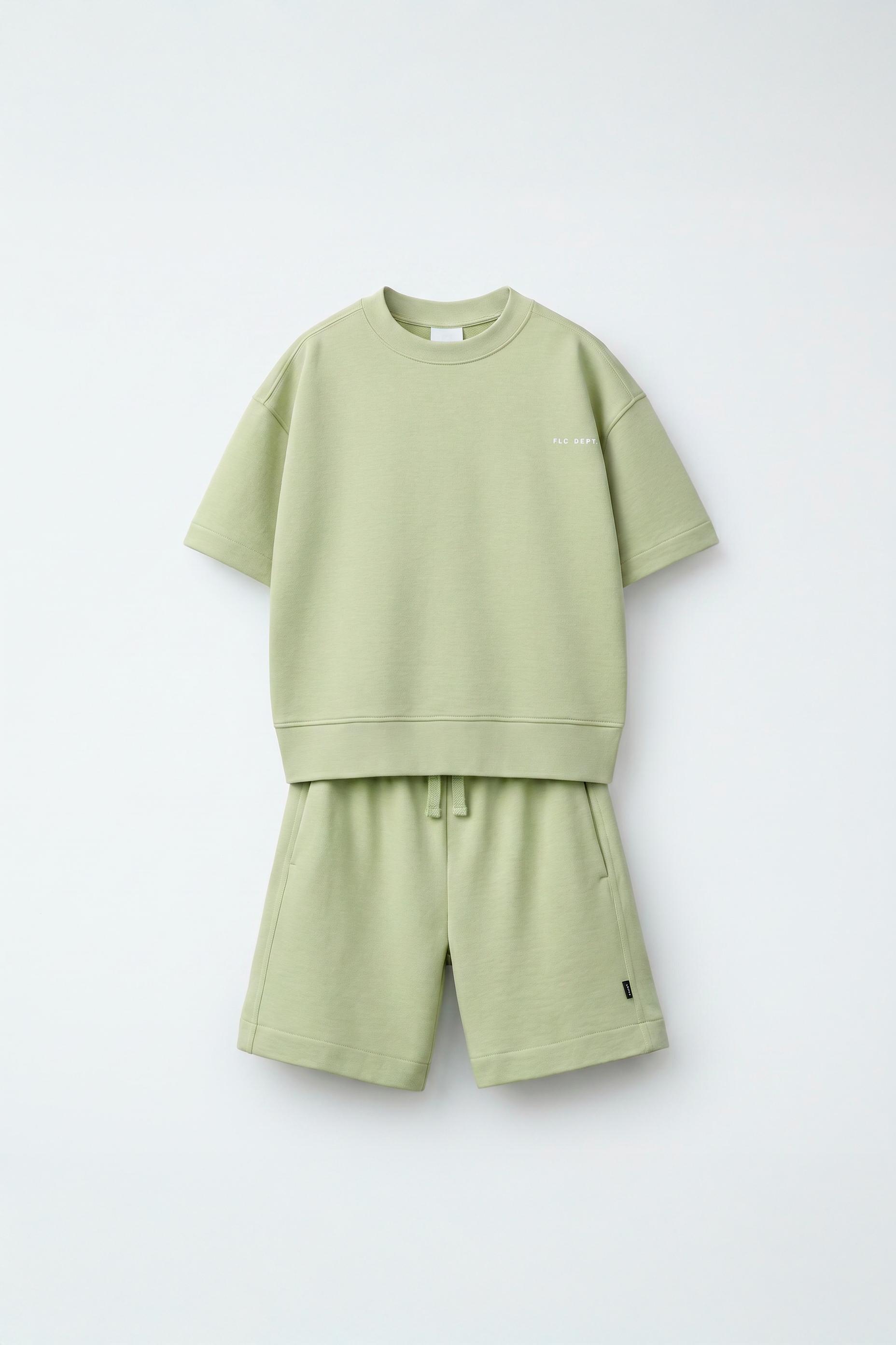 ショートスリーブスウェットシャツ＆バミューダショーツセット | ZARA