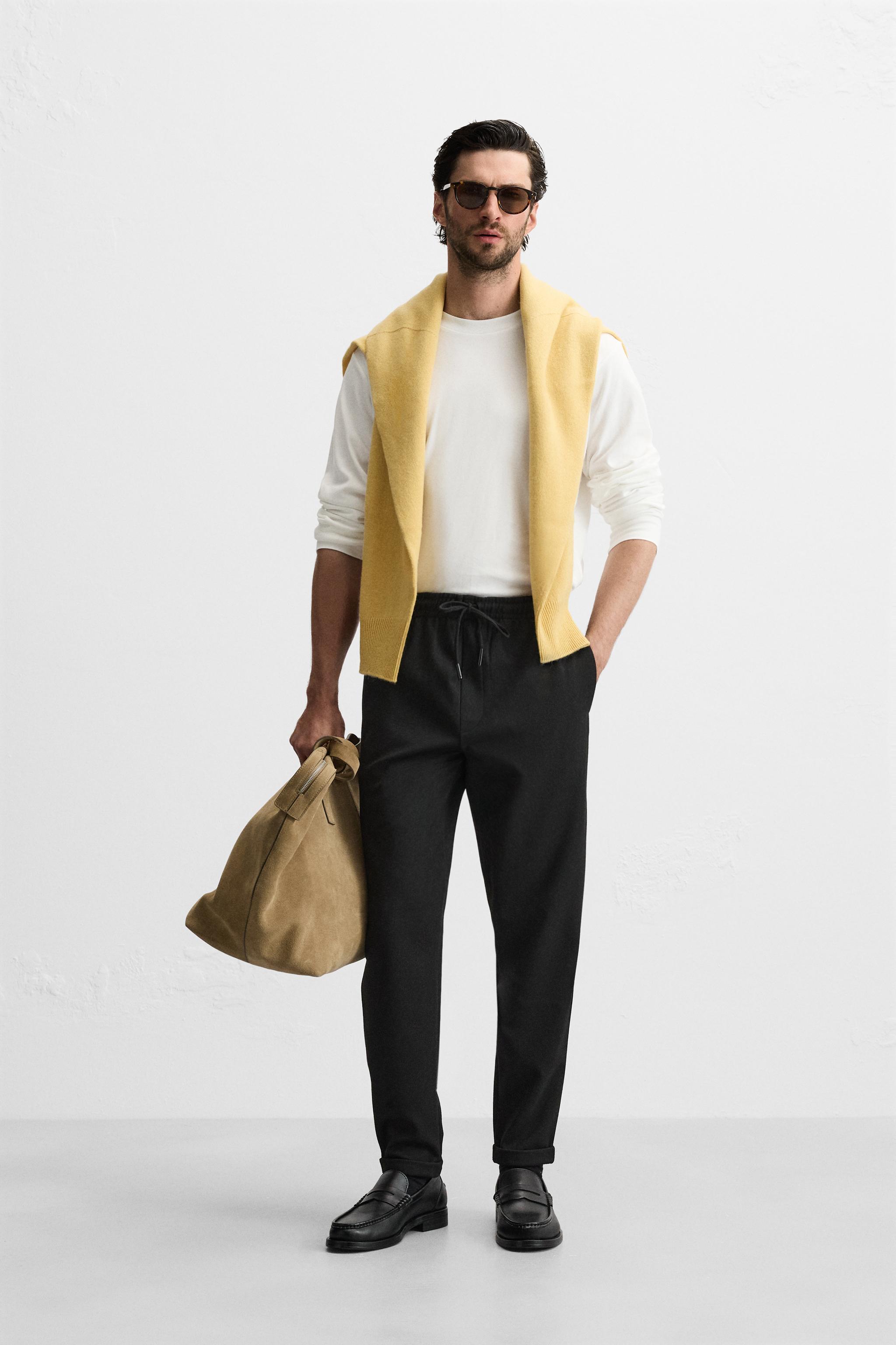 Cropped pants mens zara shop