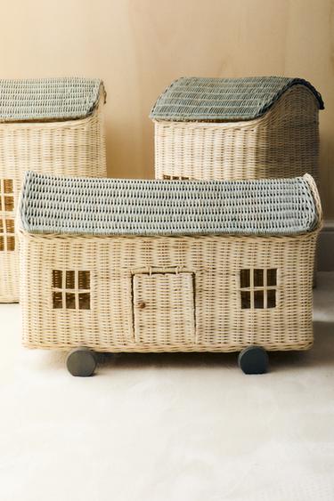 KIDS' LARGE HOUSE BASKET - Light beige by Zara - Image 6