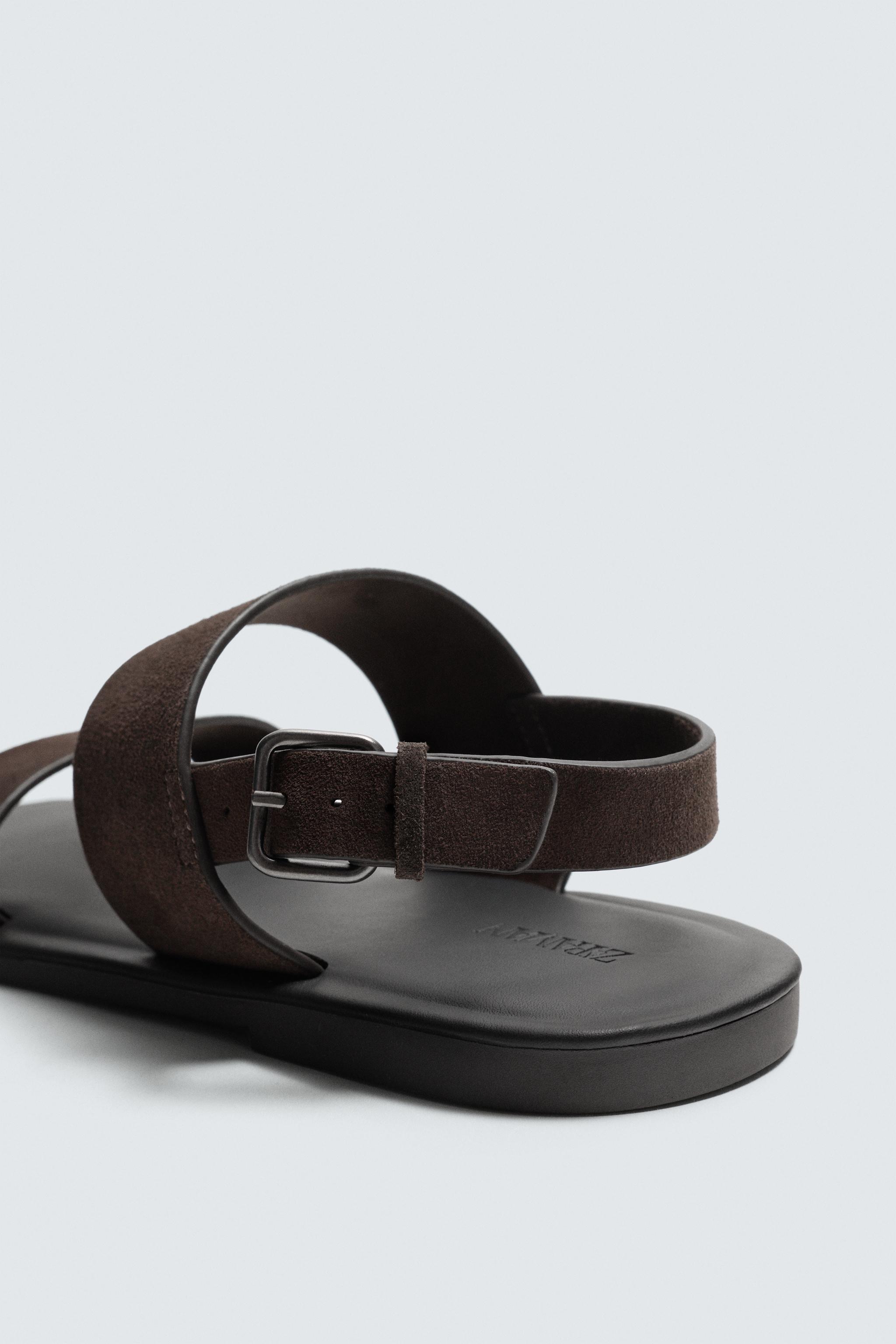 LEATHER STRAP SANDALS