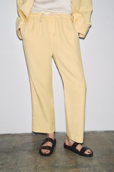 ДЖОГЪР ПАНТАЛОН ZW COLLECTION - светложълт от Zara