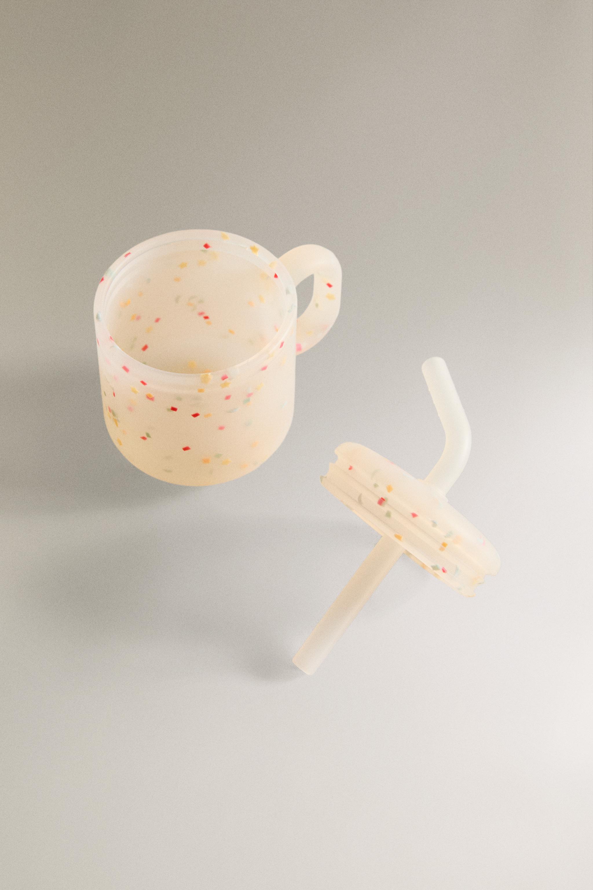 Zara KIDS’ SILICONE CONFETTI TUMBLER WITH STRAW — фото 6